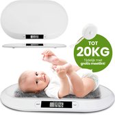 Laavir® Digitale Babyweegschaal tot 20 kg - Meet tot op 10 gram nauwkeurig - Met Meetlint & Hold functie - Comfortabel & Betrouwbaar Thuis Wegen