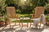Ensemble de jardin en teck | 2 Chaises Linda | 1 table ronde