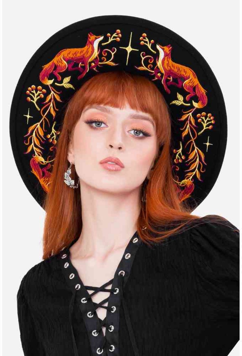 Restyle - EMBERS Fedora hoed - Zwart