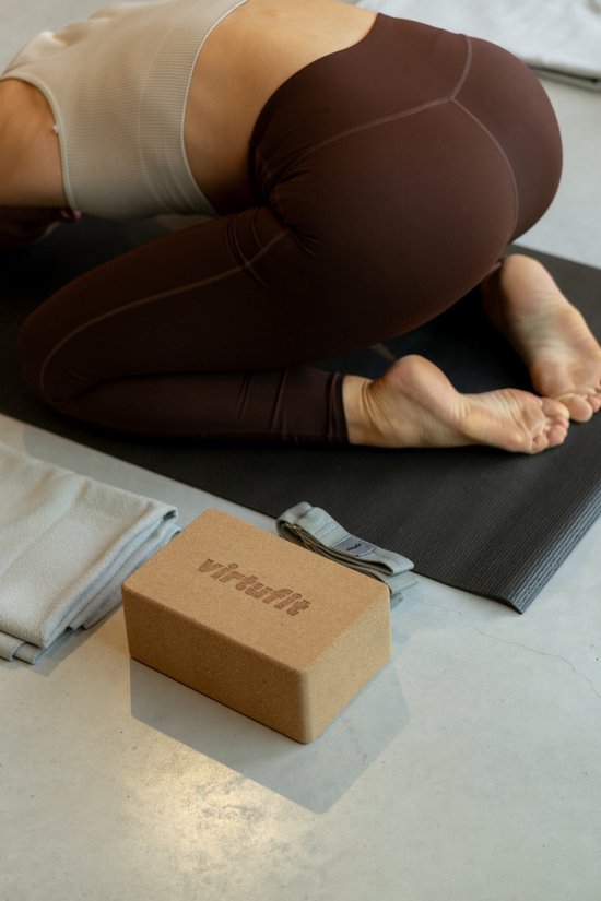 VirtuFit Premium Yoga Mat - Anti-slip - Dik (4 mm) - 183 x 61 x 0,4 cm - Mulberry Leaf van VirtuFit — afbeelding 5