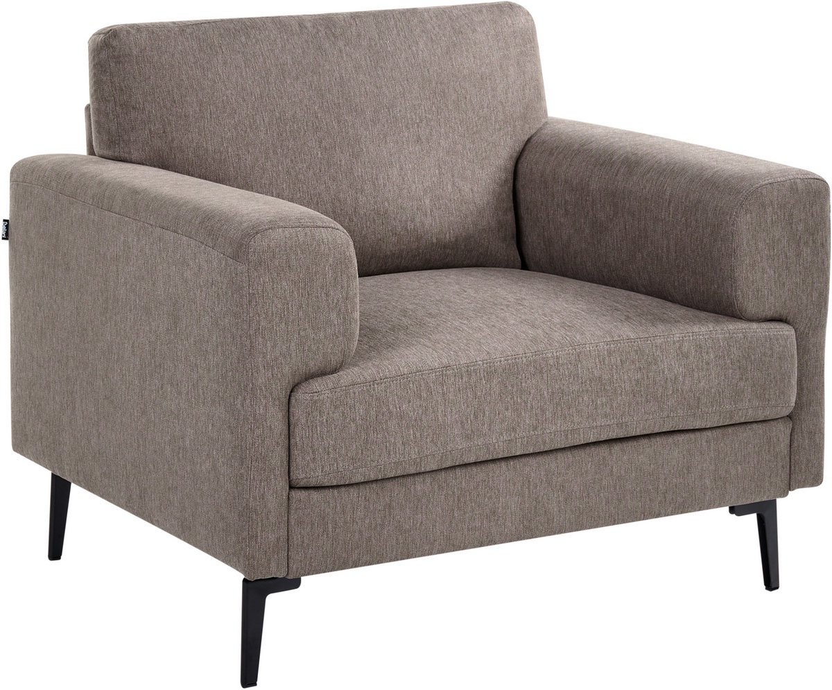 LOUSTO - Fauteuil - Bruin - Polyester