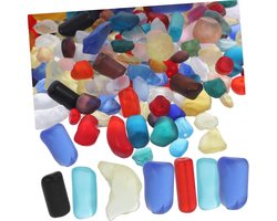 Aquarium Grind - Decoratief Zand - Aquarium Decoratie - Natuurlijk Glas Materiaal - 2x1x0.5 cm - Gekleurd