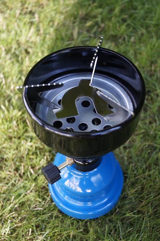 Camping Gasbrander - Kooktoestel Outdoor - Kamperen Koken - 2 in 1 Functie - 780 gram - Blauw — afbeelding 5