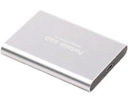 Draagbare SSD - Externe Opslag - Snelle Data Transfer - Schokbestendig Ontwerp - 2 TB Capaciteit - Zilver