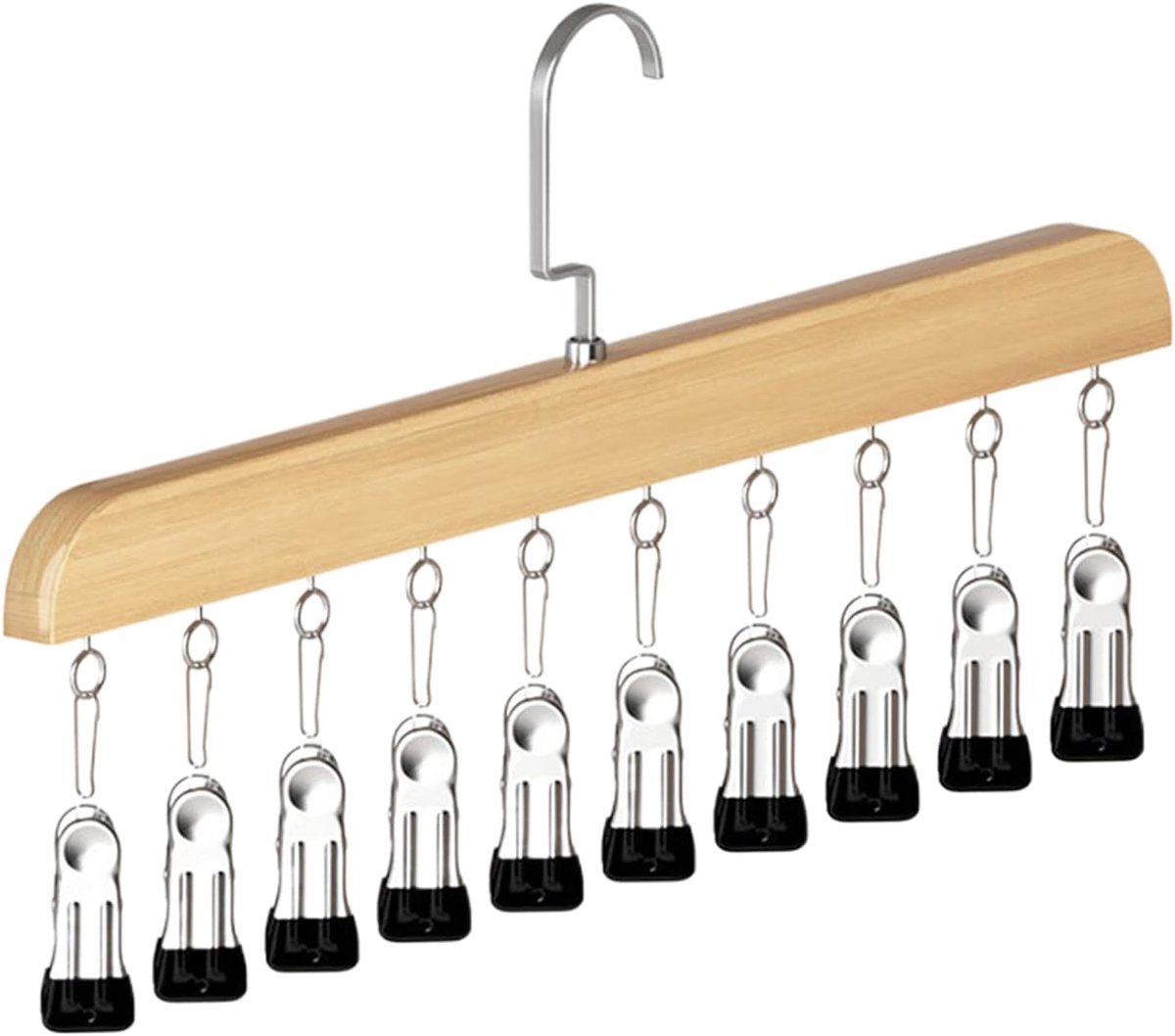 Leggings Kleerhanger - Broeken Organizer - Kast Opruimen - 10 Antislip Clips - 12.6 x 14.3 cm