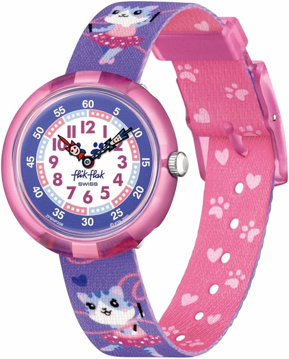 Analoge Horloge - Tijdwaarnemer - Dagelijks Gebruik - Striped Design - 23.5 x 4.4 x 2.4 cm - Multicolor