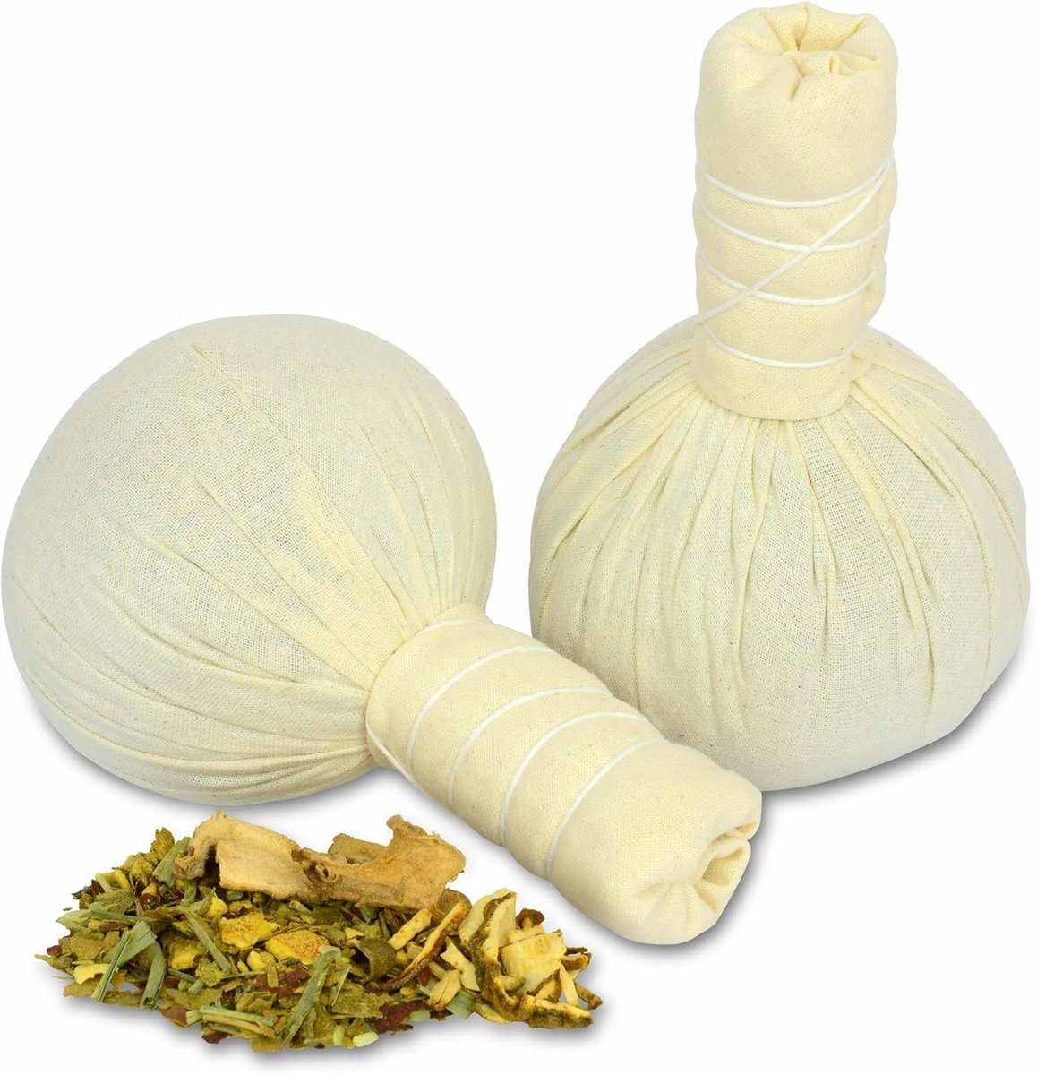 Kruidenstempel Set - Herbal Compress - Gezichtsbehandeling - 10 Stuks à 35g - 24x11x10cm