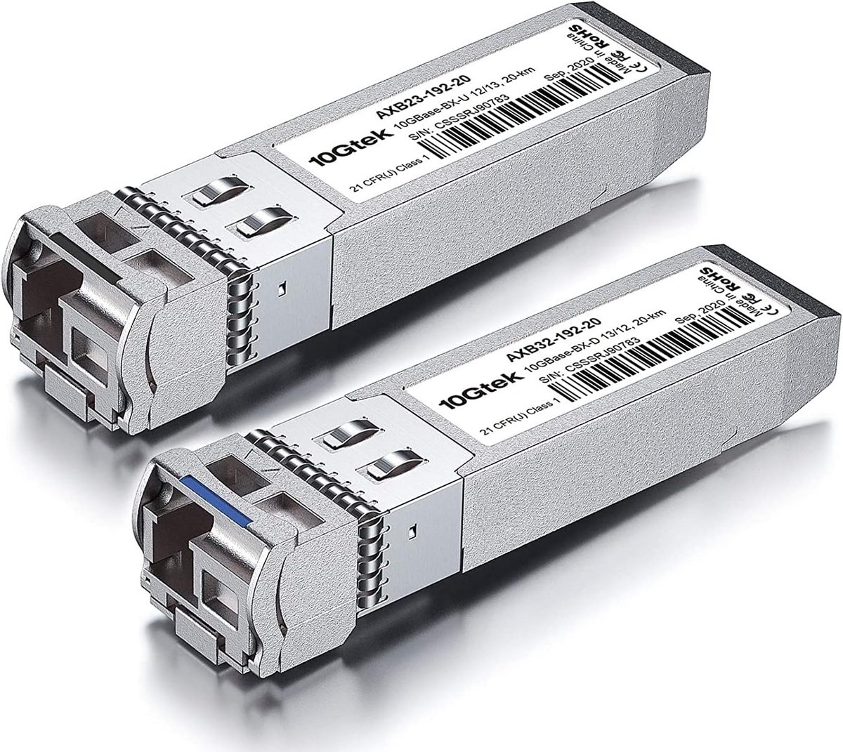 Netwerk Zendontvanger - SFP+ Module - Snelle Dataoverdracht - Dubbele Golflengte - 20 km Bereik