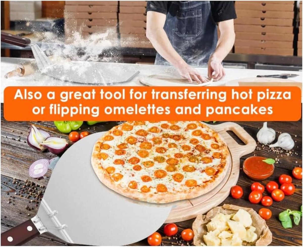 Pizzaschep - Pizzaschuiver Bakplaat - Pizza Oven Gebruik - Praktische Hulp - 33 cm Breed