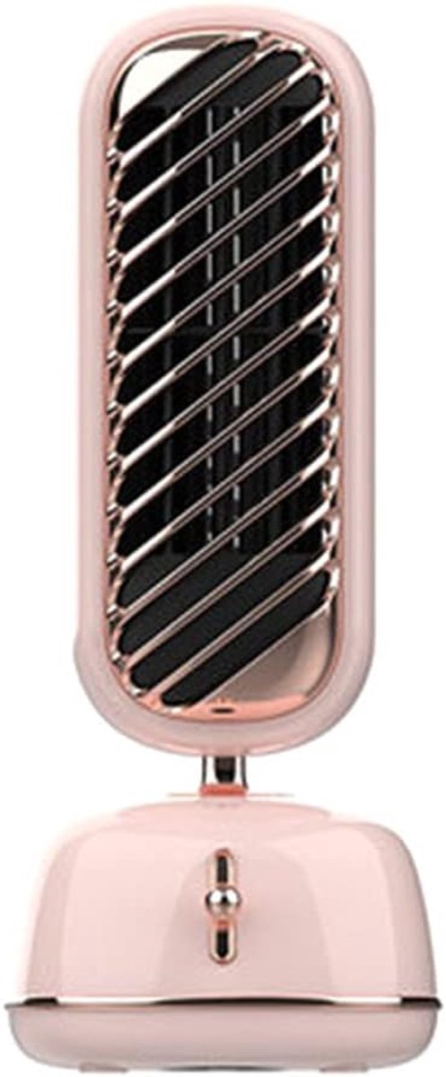 Draagbare Luchtbevochtiger - Persoonlijke Cooler - Stille Verkoeling - Oscillerende Functie - 13.97x12.95x27.94cm - Roze