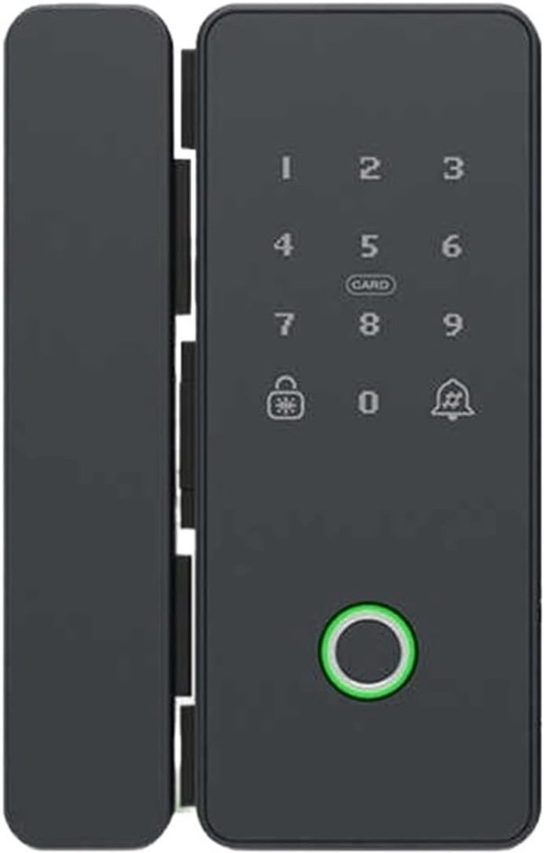 Slim Deurslot - Biometrisch Slot - Kantoor Beveiliging - Boorvrije Installatie - 8-12mm Deurdikte