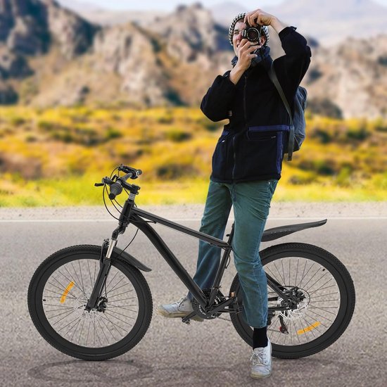 Mountainbike - ATB Fiets - Buiten Fietsen - 21 Versnellingen - 26 inch - Zwart — afbeelding 3