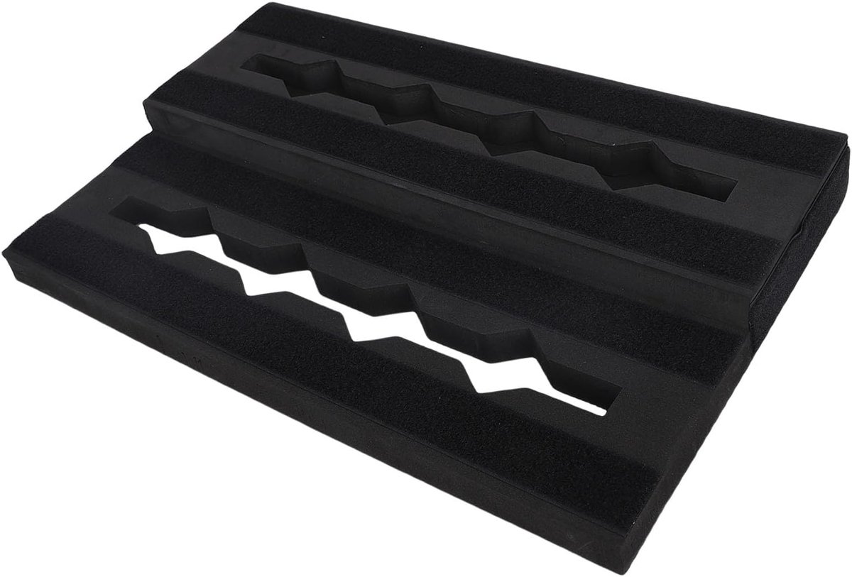 Gitaar Pedaalbord - Effectenbord - Muziek Optredens - Modulair Ontwerp - 45 x 29 x 5 cm - Zwart