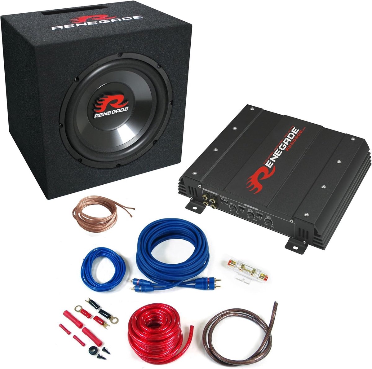Subwoofer Geluidspakket - Auto Audio Upgrade - Muziek Luisteren - Krachtige Basweergave - 25 cm Speaker - Zwart