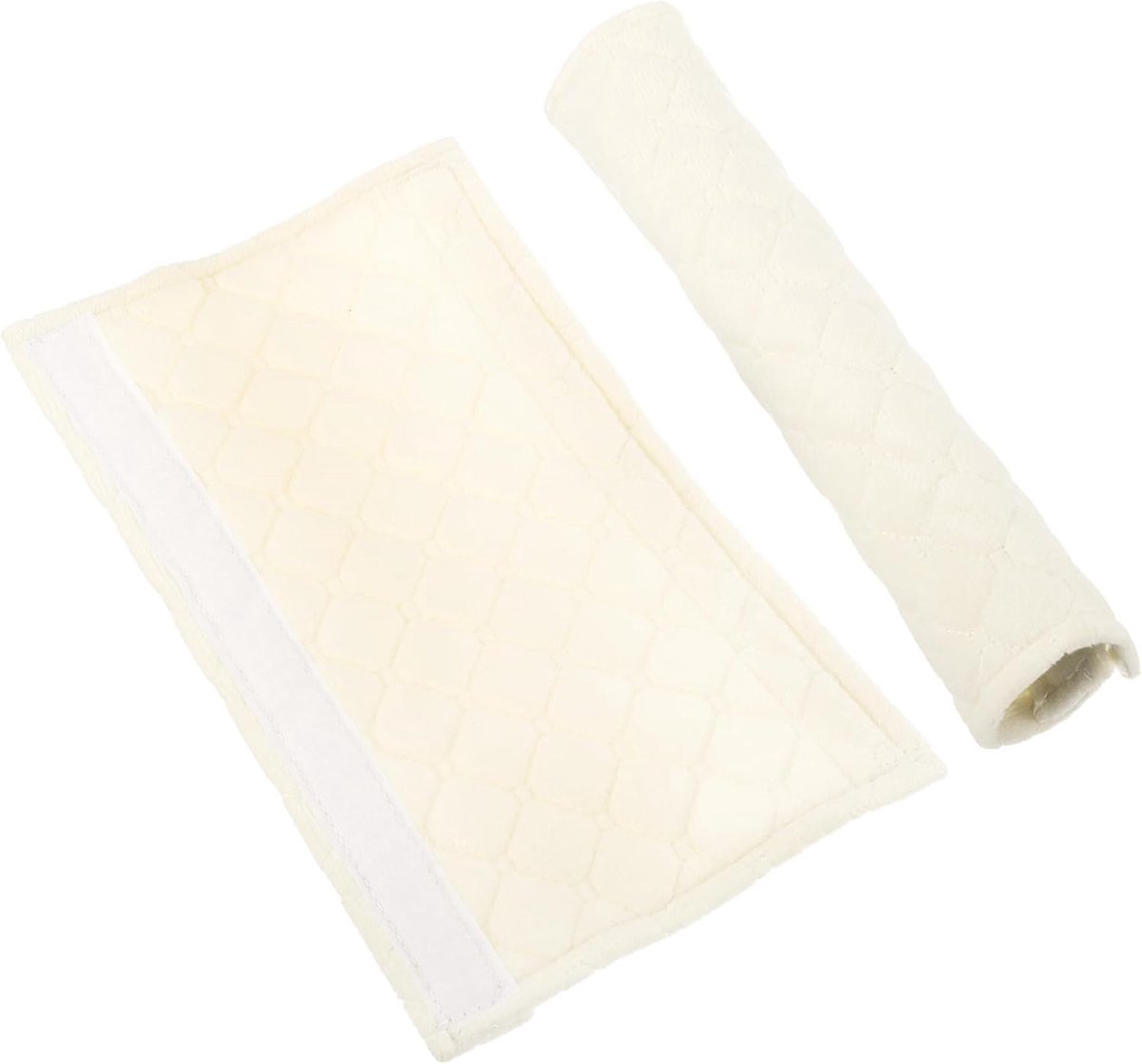 Koelkastgreep Hoezen - Apparaat Decoratie - Keuken Schoonhouden - Zacht Polyester Materiaal - 27 cm Lengte - Beige
