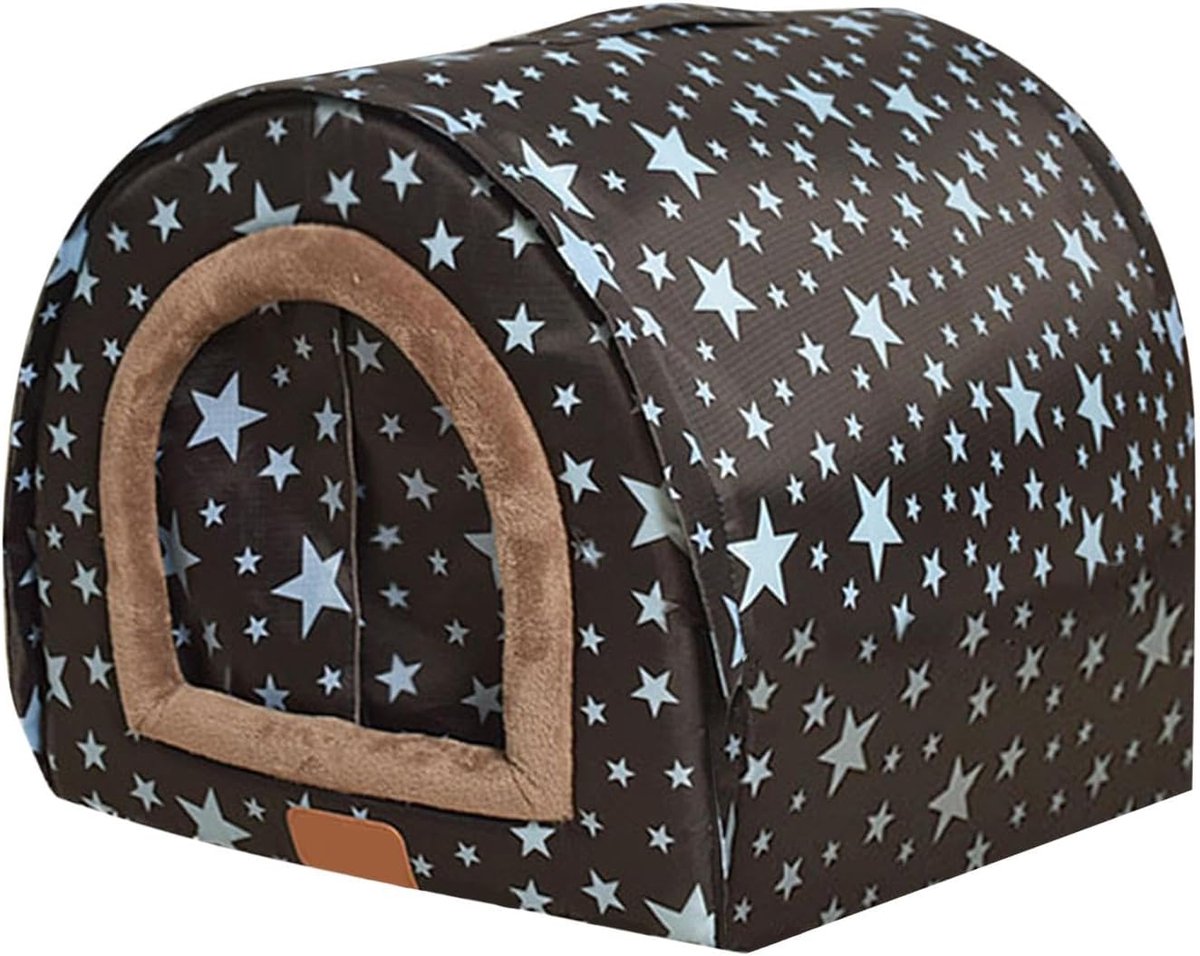 Huisdier Winterhuis - Hondenmand Puppybed - Bescherming tegen kou - Omkeerbare functies - Maat L 57cm