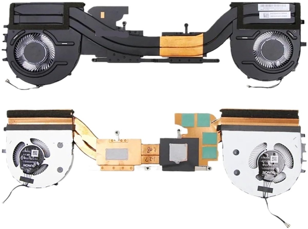 Laptop Koelventilator - CPU Heatsink Radiator - Oververhitting Voorkomen - Specifiek Ontwerp - 15.6/16 Inch