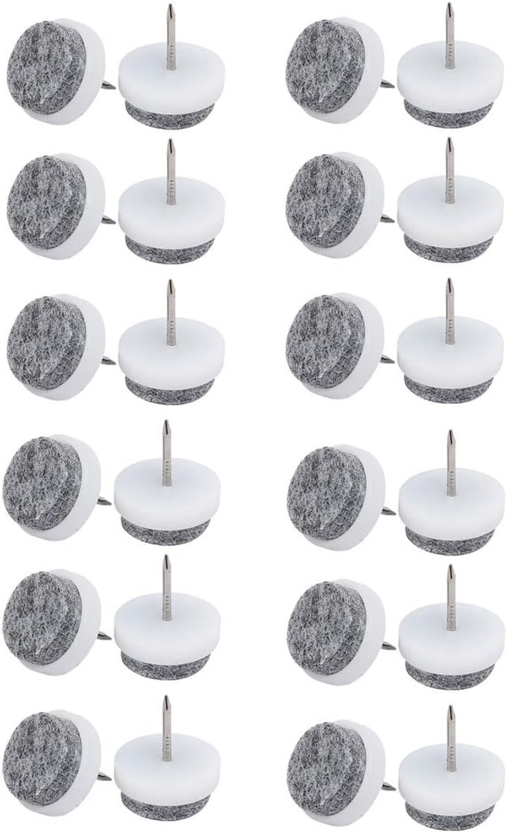 Meubelvoetjes - Viltglijders - Vloerbescherming - Nagelbaar - 20mm