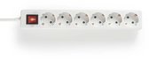 Multiprise Nedis – 6 prises – Câble de 5 mètres – Wit