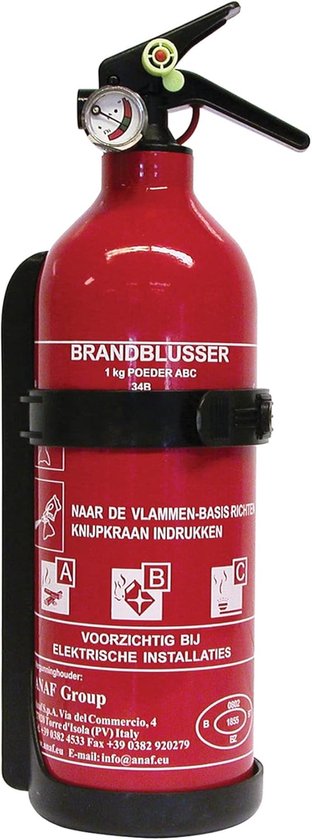 Brandblusser ABC - Brandblusapparaat - Auto Veiligheid - Met Manometer