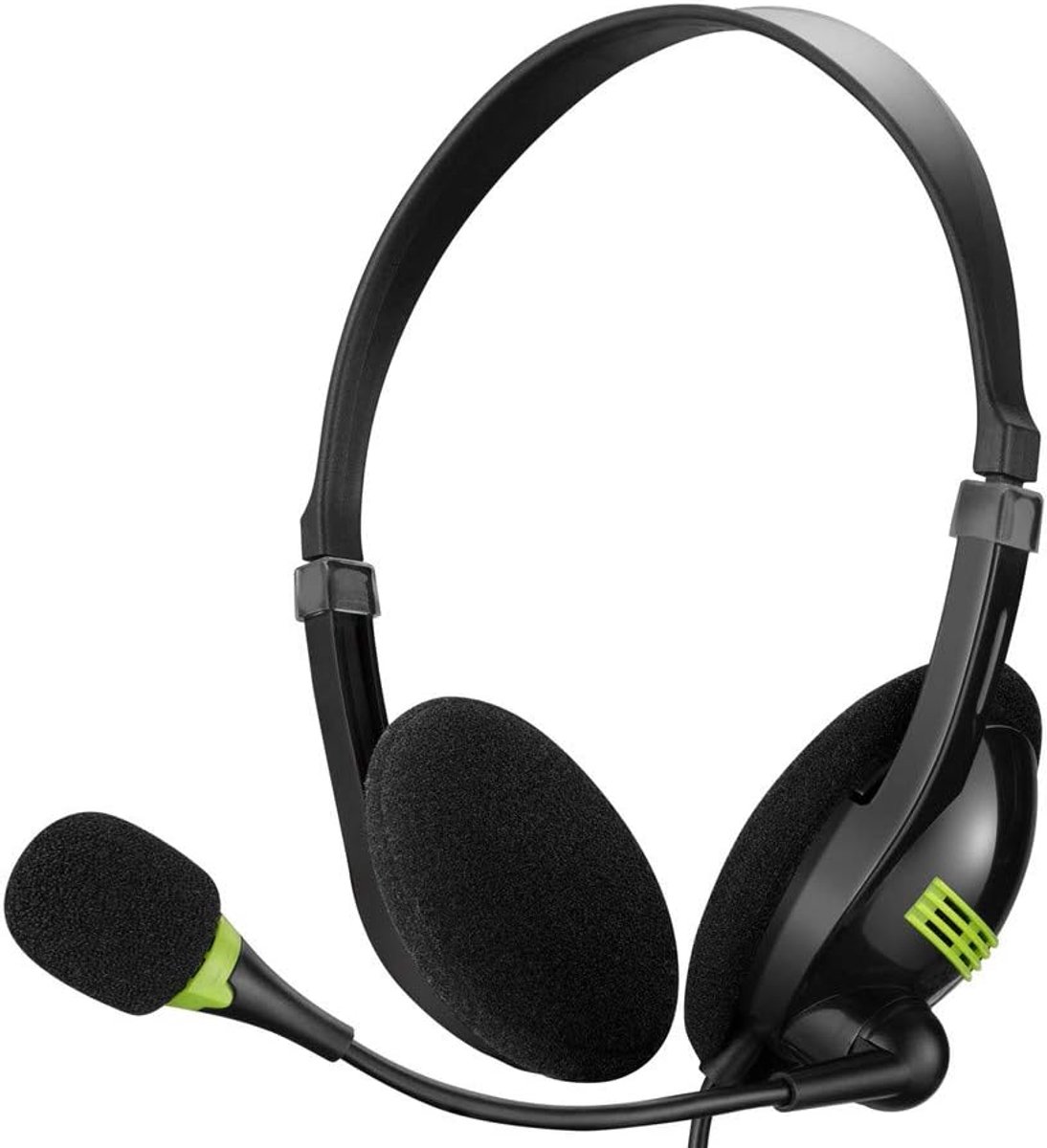 USB Headset - Boom Microfoon - Online Gesprekken - Ingebouwde Bediening - On-Ear Ontwerp - Zwart