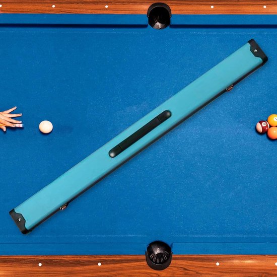 Biljart Keu Tas - Snooker Opberger - Veilig Vervoeren - Schuimvulling Binnenkant - 84 cm Lengte - Lichtgroen — afbeelding 2