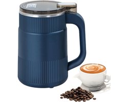 Koffiemolen Elektrisch - Bonenmaler Specerijen - Verse Koffie - Stille Werking - 17 x 11 cm - Zilver