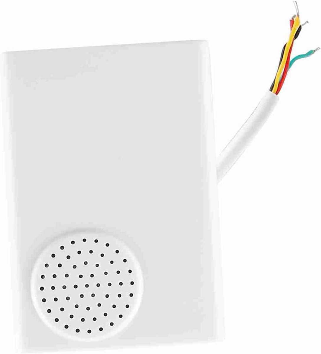 Bedrade Deurbel - Chime Systeem - Toegangscontrole Huis - Eenvoudige Installatie - 9.98 x 6.99 cm - Wit