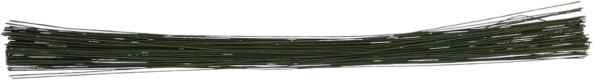Bloemendraad Papieromwikkeld - Flexibel Ijzerdraad - Bloemstukken Maken - 100 Stuks - 398 cm - Olijfgroen