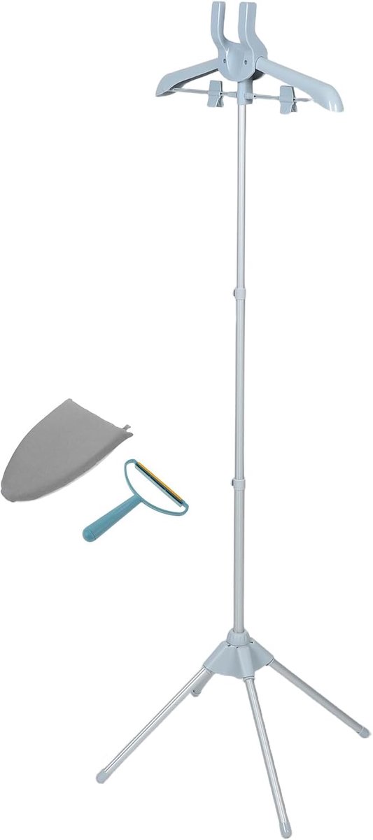 Kledingstomer Standaard - Strijkplank Houder - Efficiënt Stomen - Draaibare Haak - Verstelbaar 160cm - Diverse kleuren