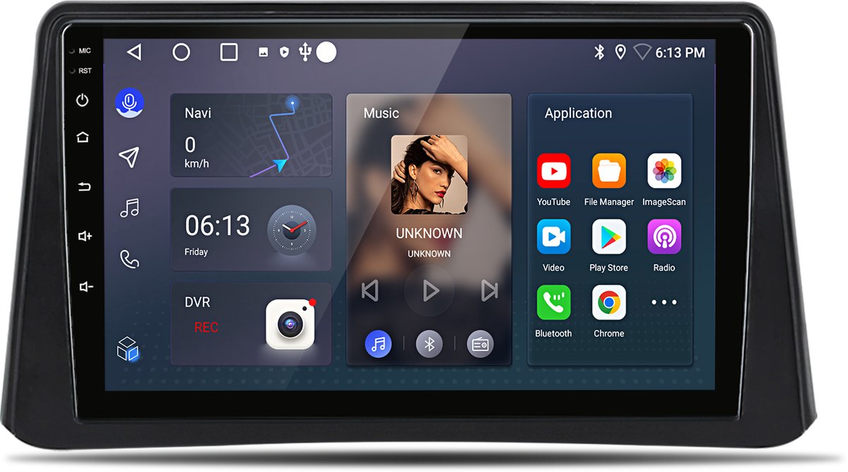 Junsun Android 15 Autoradio Geschikt Voor Opel Mokka X 2012-2016 Accessoires, 2GB+32GB, Draadloze CarPlay & Andriod Auto, DAB+, GPS-navigatiesysteem, Bluetooth, Stuurwielbediening, WiFi, 9-inch Touchscreen, DSP, Quad-core processor