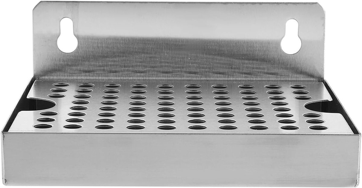 Lekbak Tapbier - Roestvrij Staal - Thuis Brouwen - Verwijderbare Bak - 15 x 115 cm - Zilver