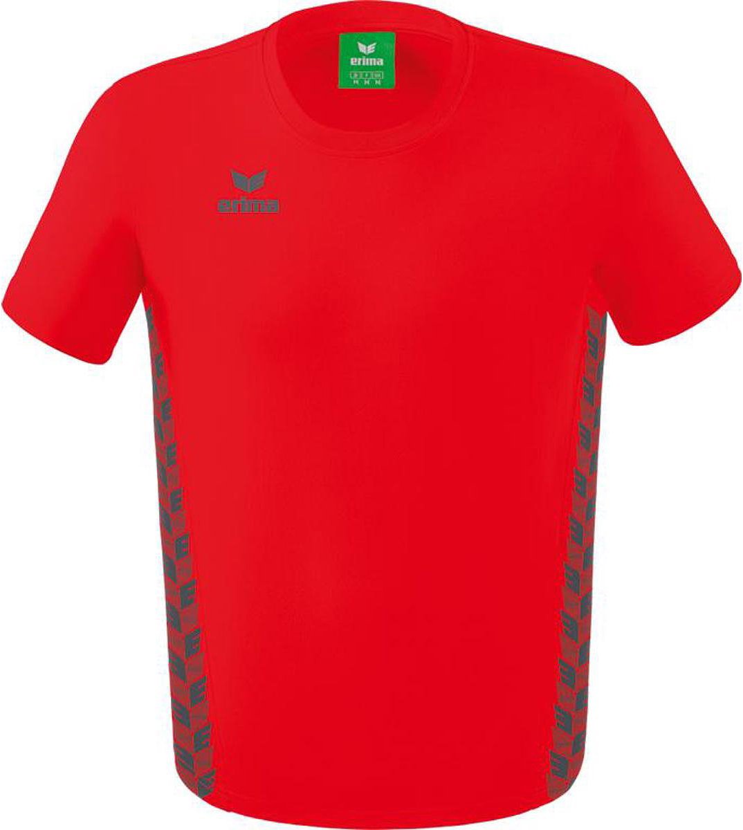 Erima Essential Team T-Shirt Kinderen - Rood / Slate Grey | Maat: 164