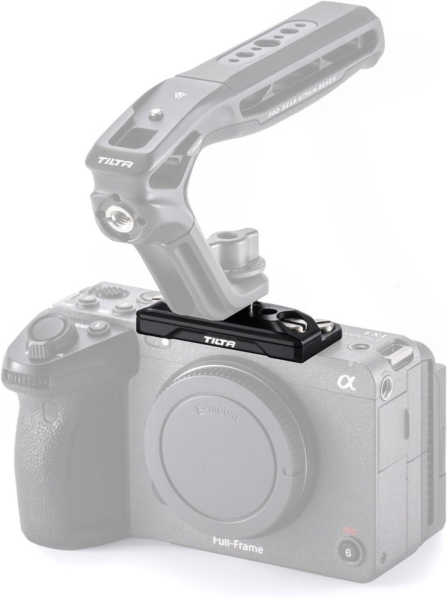 Camera Topplaat - Uitbreidingskaart - Camera Stabilisatie - Meerdere Bevestigingen - 12 x 8.9 x 7 cm - Zwart