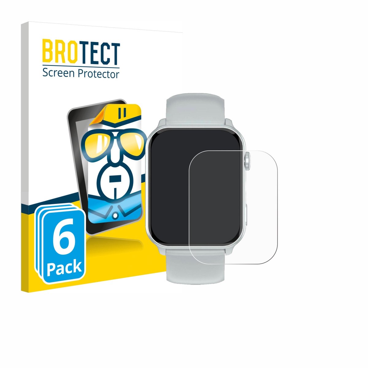 BROTECT - Screenprotector voor Blackview R30 Max - Folie Beschermfolie transparant 6 Stuks