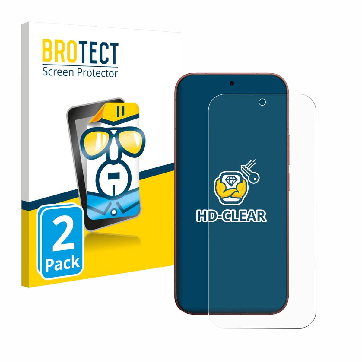 BROTECT - Screenprotector voor Vivo V70 Elite - Folie Beschermfolie transparant 2 Stuks