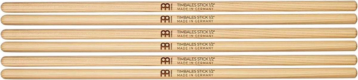 Timbales Stokken - Percussie Stokken - Muziek Maken - Drie Stuks Set - 1/2 Inch - Beige