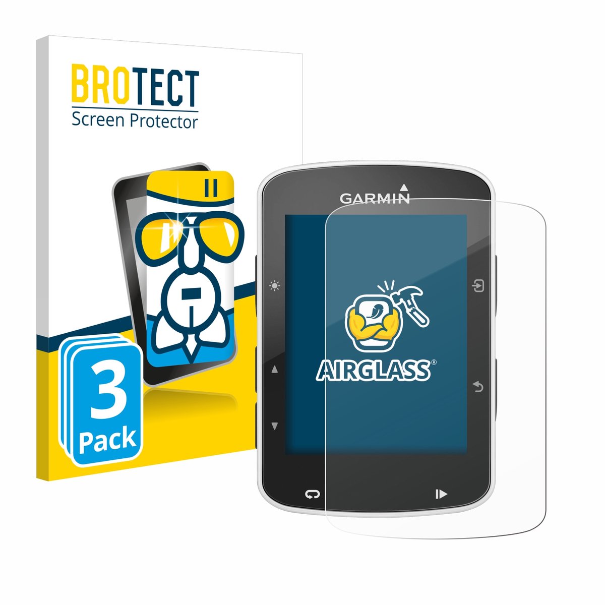 Screenprotector 3 Stuks voor Garmin Edge 820 Beschermglas transparant