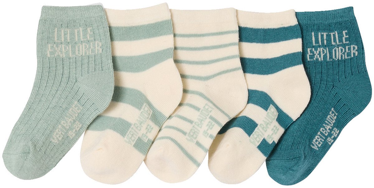 Vertbaudet Set van 5 paar sokken baby jongen