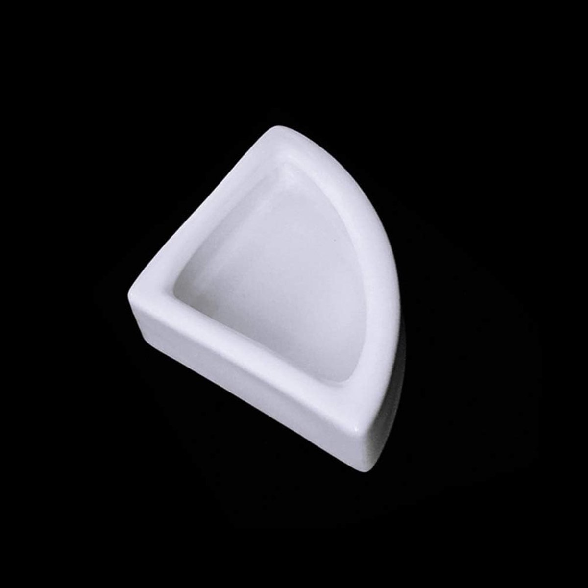 Keramische Voerbak - Waterdispenser Reptielen - Voeren Huisdieren - Veilig Makkelijk Reinigbaar - 7 x 7 x 2.1 cm - Wit