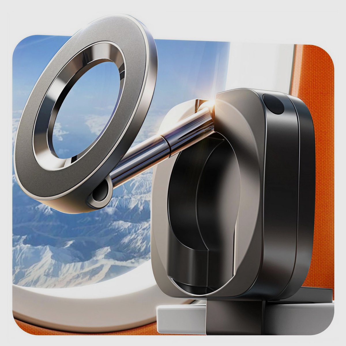 LISEN MagSafe - Vliegtuig Telefoonhouder - Magnetisch - 360° Draaibaar - Universeel Reishulpje