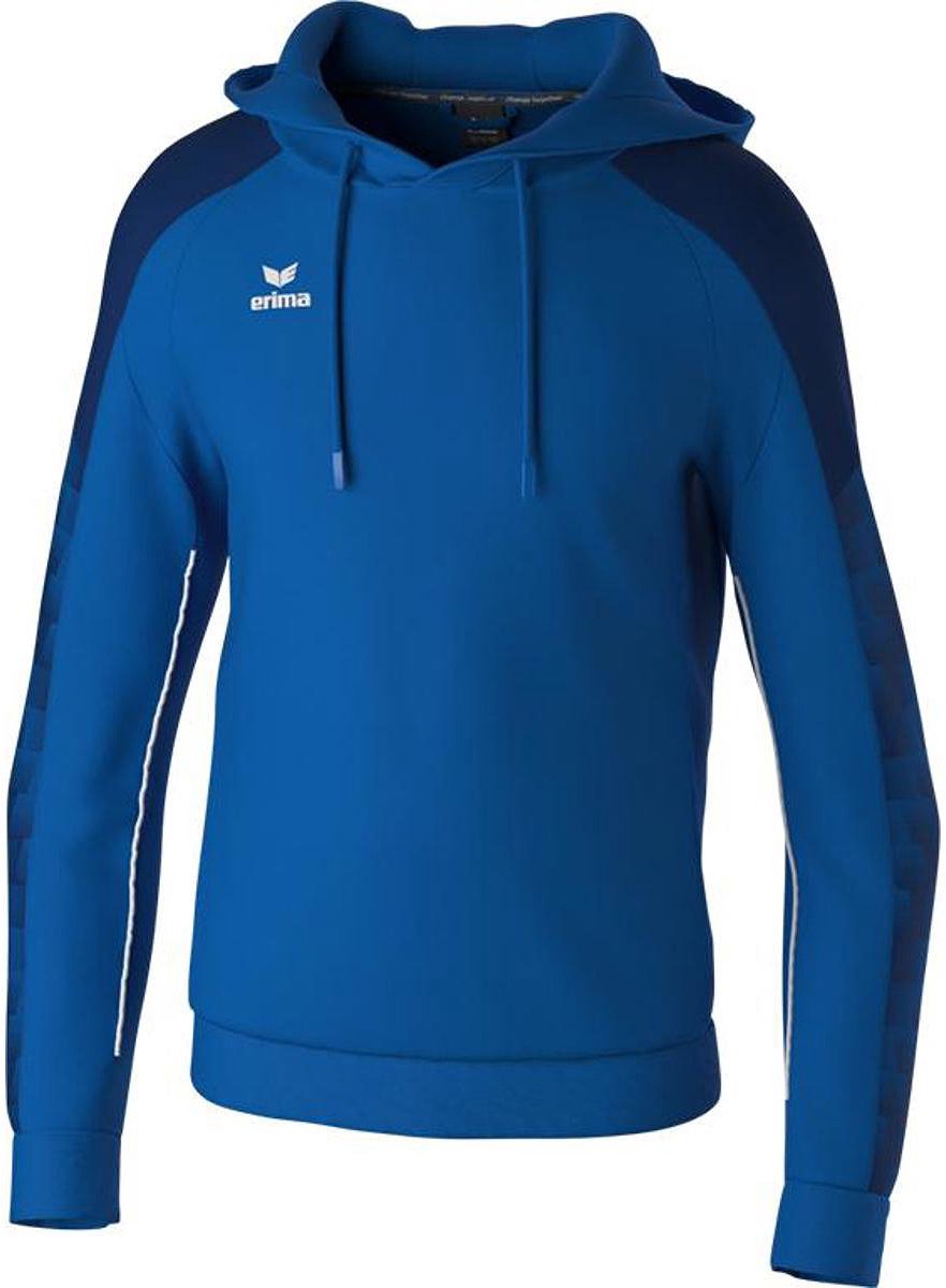 Erima Evo Star Sweatshirt Met Capuchon Kinderen - Royal / Navy | Maat: 140