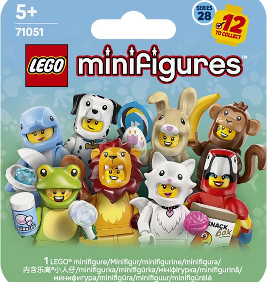 LEGO Minifiguren Serie 28: Dierenkostuums 1 van 12 Figuren – 71051