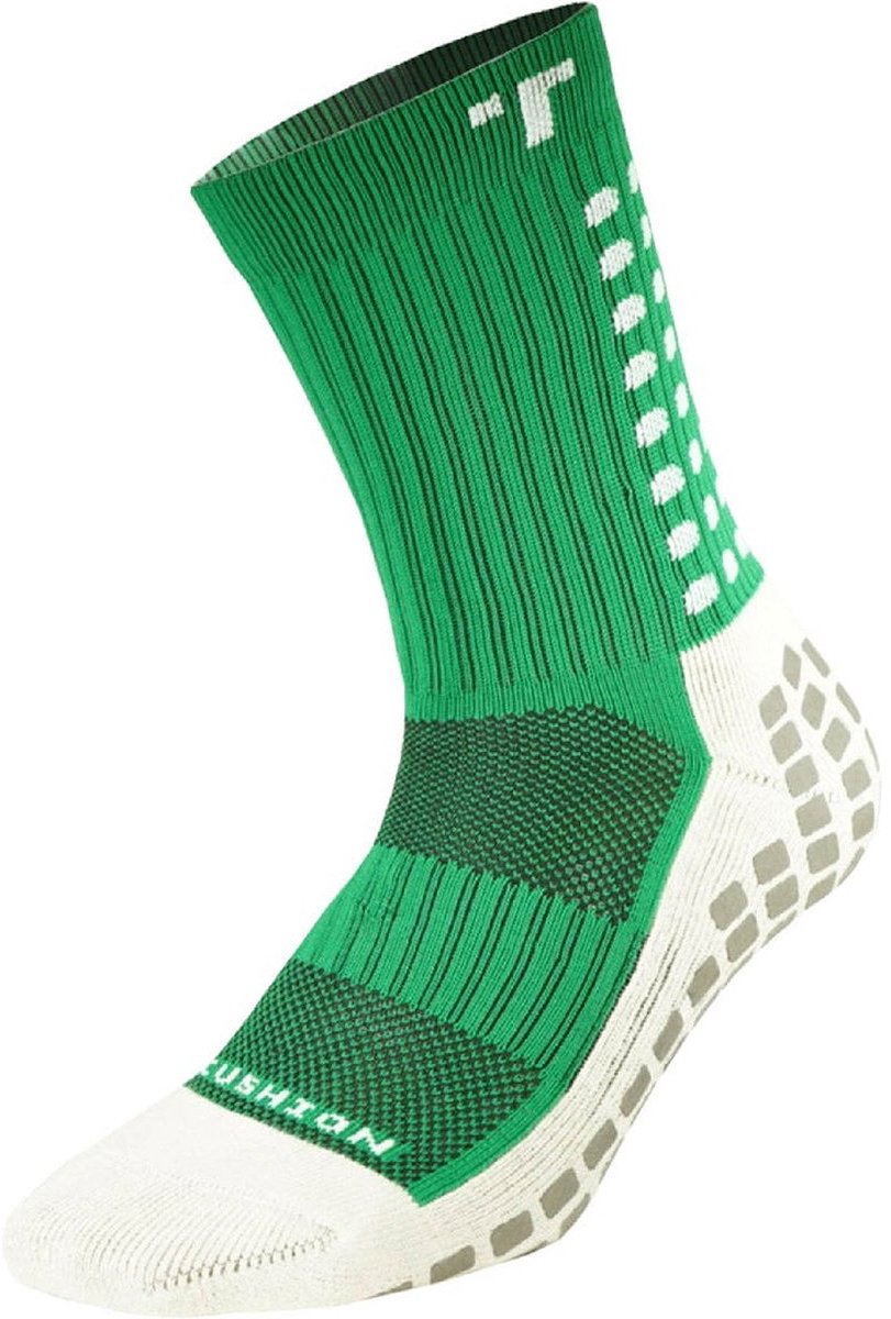 Trusox Mid-Calf Cushion Crew 3.0 Gripsokken - Groen | Maat: 39-43,5
