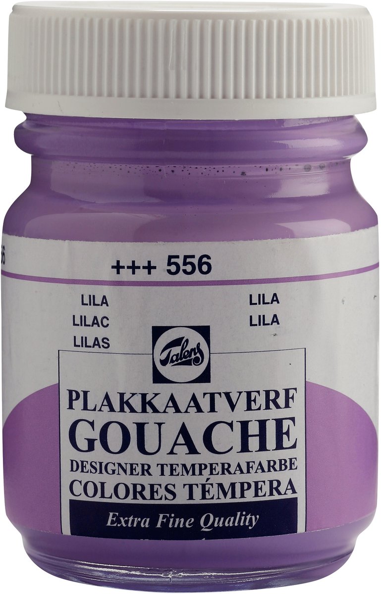 Talens Plakkaatverf Extra Fijn - 50 ml Lila 556 - Sterk gepigmenteerde matte verf