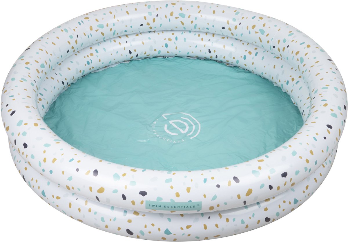 Swim Essentials Zwembad - 100 cm - White Terrazzo