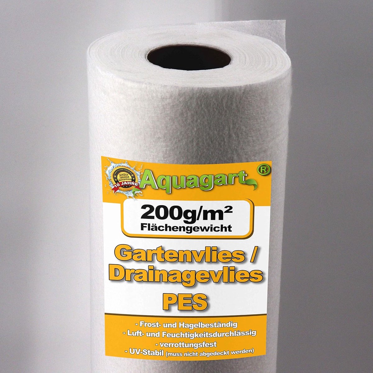 Tuinvlies Onkruidvlies - Drainagevlies Tuinvlies - Onkruid Vrij Houden - Waterdoorlatend Sterk Materiaal - 95m² 1.9m Breed - Wit