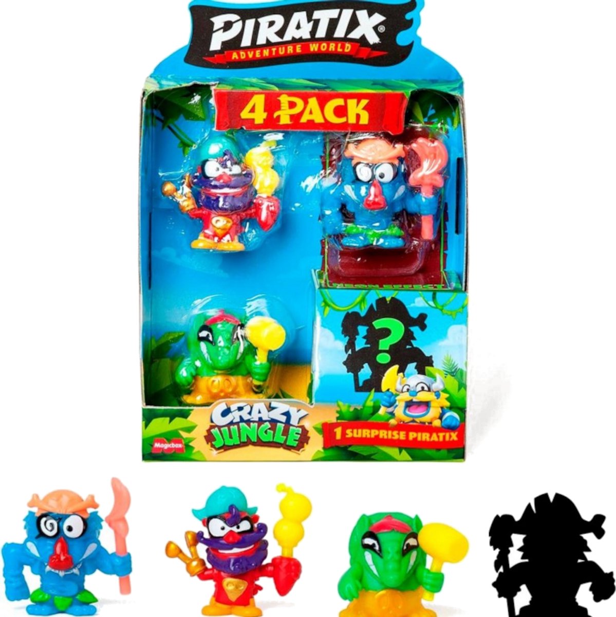 Piratix Crazy Jungle - 4 Pak
