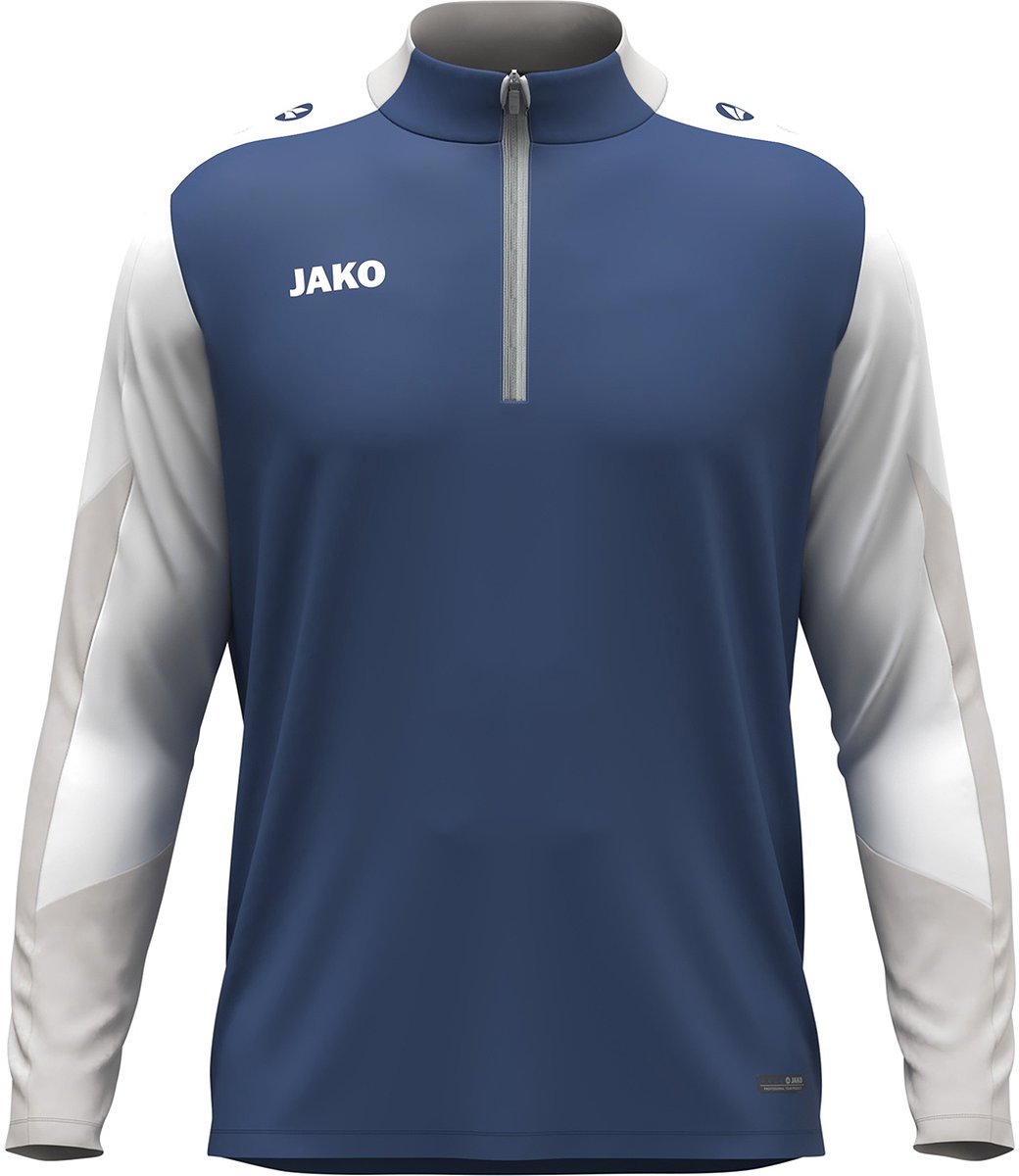 Jako Dynamic Ziptop Dames - Nachtblauw / Wit / Lichtgrijs | Maat: M