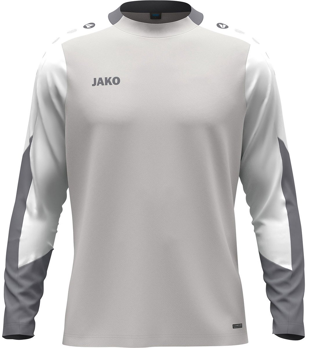 Jako Dynamic Longsleeve Kinderen - Lichtgrijs / Wit / Grijs | Maat: 140